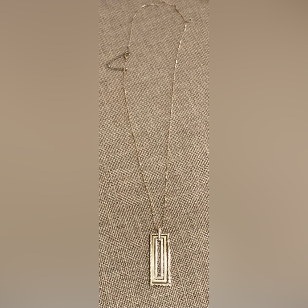 🎉❤️ Madison Gold Bar Long Necklace - Picture 5 of 5